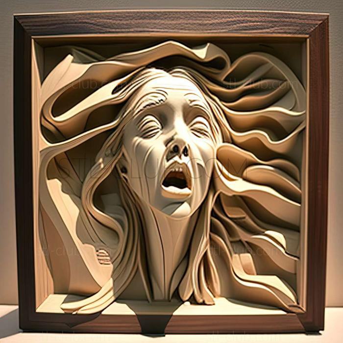 3D мадэль Делайла Смит, американская художница. (STL)